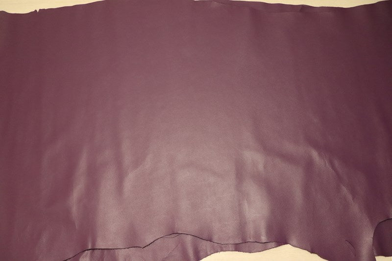 ds28円！[パープル]新入荷 国産 牛革 姫路レザー クロム革 シボ型押し 顔料仕上げ 245ds