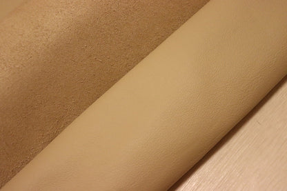 ds28円！[ベージュ]新入荷 イタリアンレザー 牛革 クロム革 弱シュリンク加工 245ds