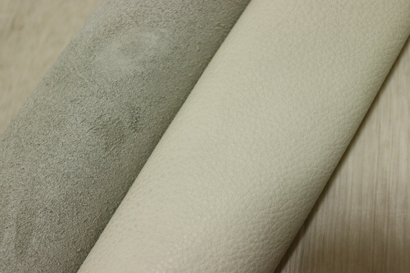 ds28円！[アイボリー]新入荷 イタリアンレザー 牛革 クロム革 シュリンク加工 ムラ染 245ds