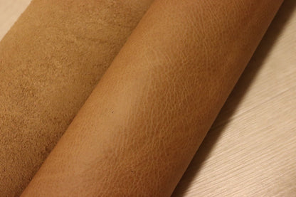 ds28円！[ナチュラルブラウン]新入荷 イタリアンレザー 牛革 クロム革 弱シュリンク加工 246ds
