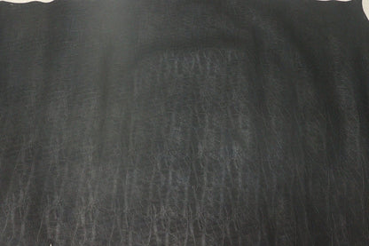 ds28円！[ブラック]新入荷 国産 牛革 姫路レザー クロム革 アフリカゾウ型押し 246ds