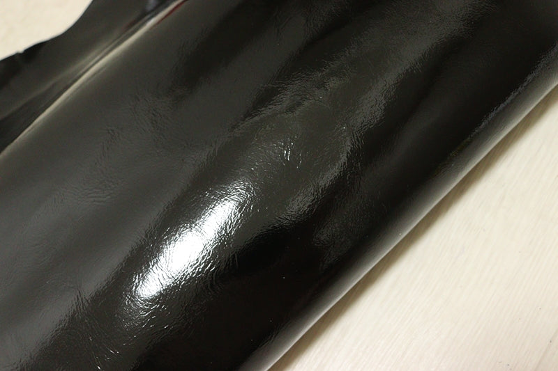 ds28円！[ブラック]新入荷 国産 牛革 クロム革 エナメル 246ds