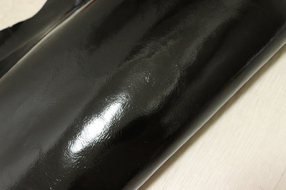 ds28円！[ブラック]新入荷 国産 牛革 クロム革 エナメル 246ds