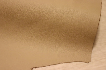 ds28円！[ベージュ]新入荷 イタリアンレザー 牛革 クロム革 弱シュリンク加工 248ds