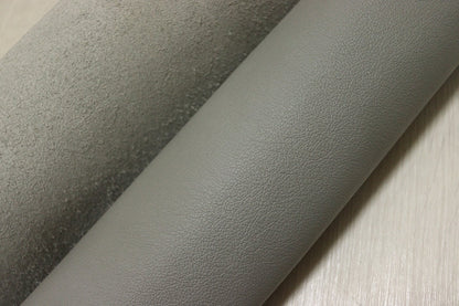 ds28円！[ライトグレー]新入荷 イタリアンレザー 牛革 クロム革 弱シュリンク加工 248ds