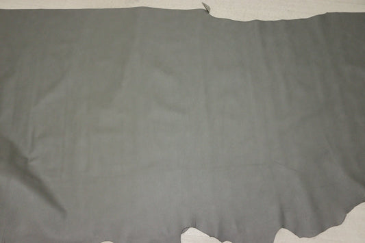 ds28円！[ライトグレー]新入荷 イタリアンレザー 牛革 クロム革 弱シュリンク加工 248ds
