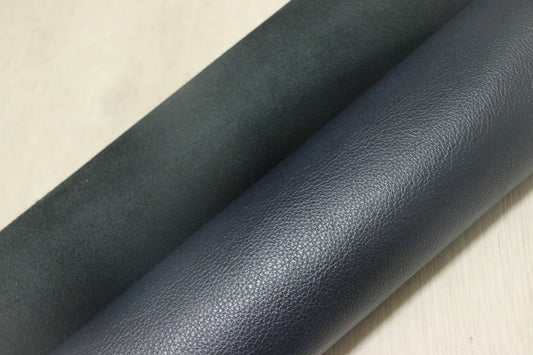 ds28円！[パールネイビー]新入荷 イタリアンレザー 牛革 クロム革 シュリンク加工 250ds