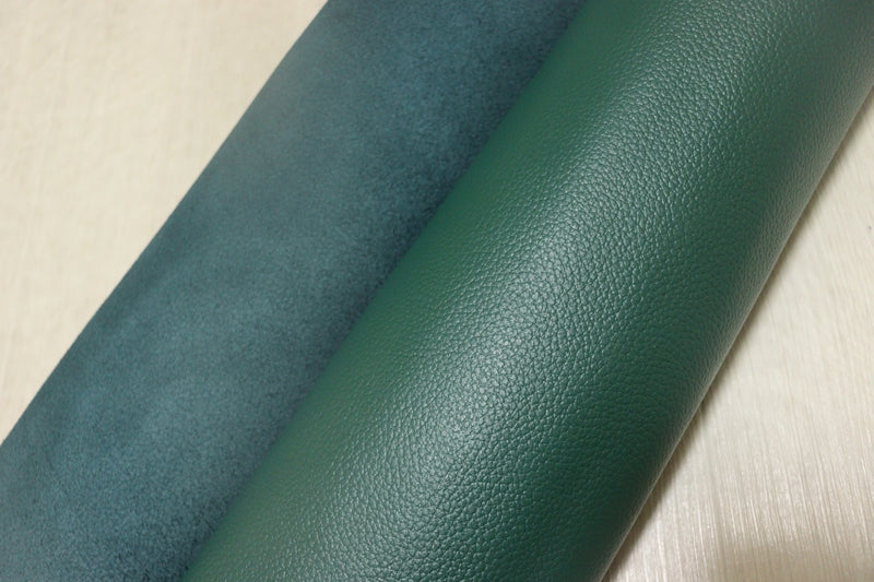 ds28円！[ティールグリーン]新入荷 国産 牛革 姫路レザー クロム革 シボ型押し 顔料仕上げ 250ds