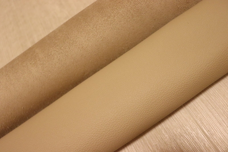 ds28円！[ベージュ]新入荷 イタリアンレザー 牛革 クロム革 弱シュリンク加工 252ds