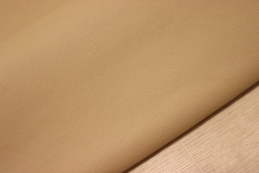 ds28円！[ベージュ]新入荷 イタリアンレザー 牛革 クロム革 弱シュリンク加工 254ds