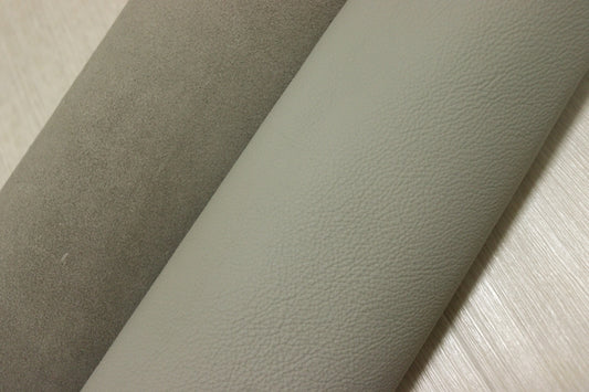ds28円！[アッシュグレー]新入荷 イタリアンレザー 牛革 クロム革 シボ型押し 顔料仕上げ 254ds