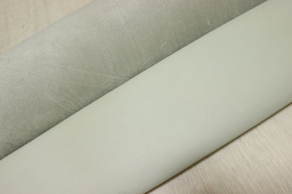 ds28円！[アイボリー]新入荷 イタリアンレザー 牛革 クロム革 シュリンク加工 ディア調 255ds