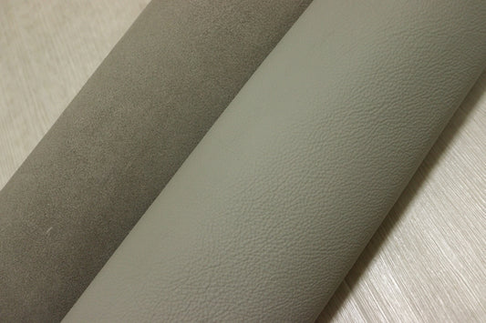 ds28円！[アッシュグレー]新入荷 イタリアンレザー 牛革 クロム革 シボ型押し 顔料仕上げ 256ds
