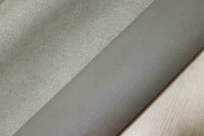 ds28円！[ライトグレー]新入荷 イタリアンレザー 牛革 クロム革 弱シュリンク加工 257ds