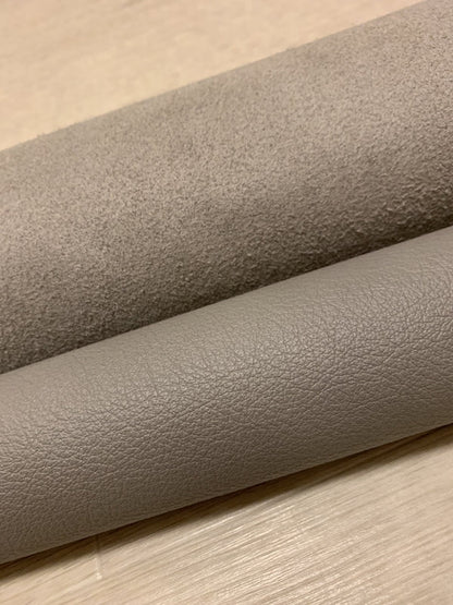 ds28円！[ライトグレー]新入荷 イタリアンレザー 牛革 クロム革 弱シュリンク加工 259ds