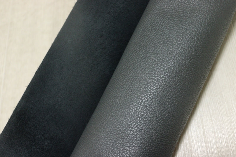ds28円！[ダークグレー]新入荷 イタリアンレザー 牛革 クロム革 シュリンク加工 もちもち 259ds