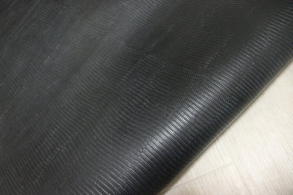 ds28円！[ブラック]新入荷 国産 牛革 姫路レザー クロム革 顔料仕上げ リザード型押し 263ds