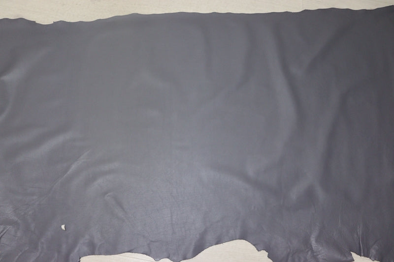 ds28円！[グレー系]新入荷 イタリアンレザー 牛革 姫路レザー クロム革 スムース加工 266ds