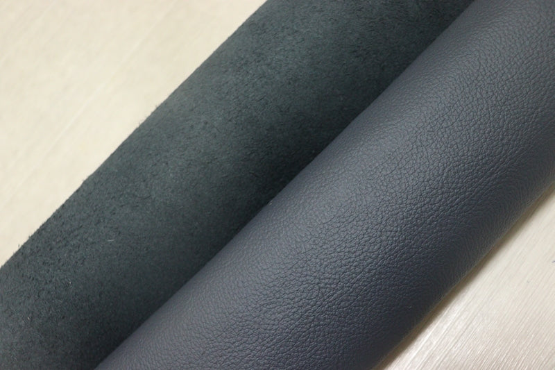 ds28円！[ネイビー]新入荷 イタリアンレザー 牛革 クロム革 シボ型押し 顔料仕上げ 266ds