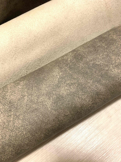 ds28円！[モカグレー]新入荷 イタリアンレザー 牛革 クロム革 ムラ染加工 272ds