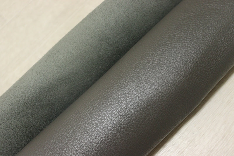ds28円！[ダークグレー]新入荷 イタリアンレザー 牛革 クロム革 シュリンク加工 273ds