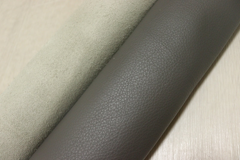 ds28円！[ダークグレー]新入荷 イタリアンレザー 牛革 クロム革 シュリンク加工 顔料仕上げ 273ds