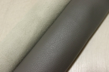 ds28円！[ダークグレー]新入荷 イタリアンレザー 牛革 クロム革 シュリンク加工 顔料仕上げ 273ds