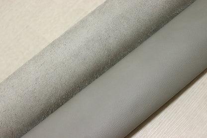 ds28円！[ライトグレー]新入荷 イタリアンレザー 牛革 クロム革 弱シュリンク加工 286ds