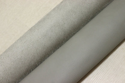 ds28円！[ライトグレー]新入荷 イタリアンレザー 牛革 クロム革 弱シュリンク加工 292ds