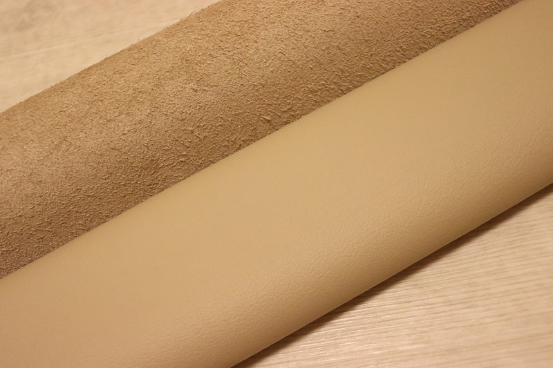 ds28円！[ベージュ]新入荷 イタリアンレザー 牛革 クロム革 弱シュリンク加工 312ds