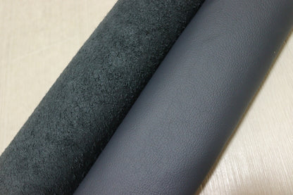 ds28円！[ネイビー]新入荷 イタリアンレザー 牛革 クロム革 シュリンク加工 372ds