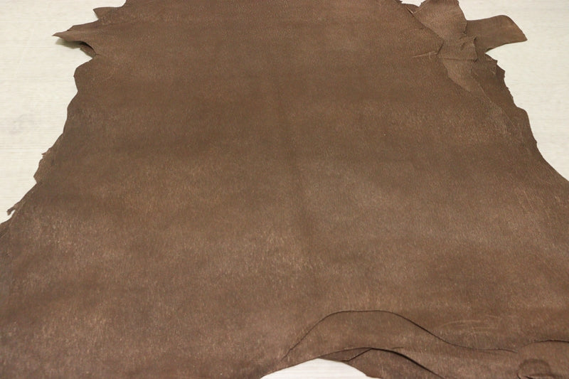 ds28円！[ブロンズ]新入荷 インポートレザー ヤギ革 クロム革 エンボス加工 40ds