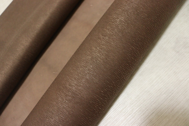 ds28円！[ブロンズ]新入荷 インポートレザー ヤギ革 クロム革 エンボス加工 42ds