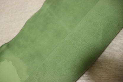 ds28円！[グリーン]新入荷 国産 ひつじ革 クロム革 シルキースウェード 53ds