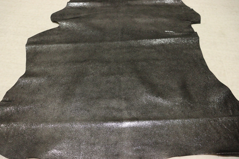 ds28円！[ダークシルバー]新入荷 国産 ヤギ革 クロム革 シルキープリント 57ds