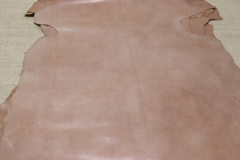 ds28円！[くすみピンク]新入荷 国産 ヤギ革 クロム革 エンボス加工 58ds