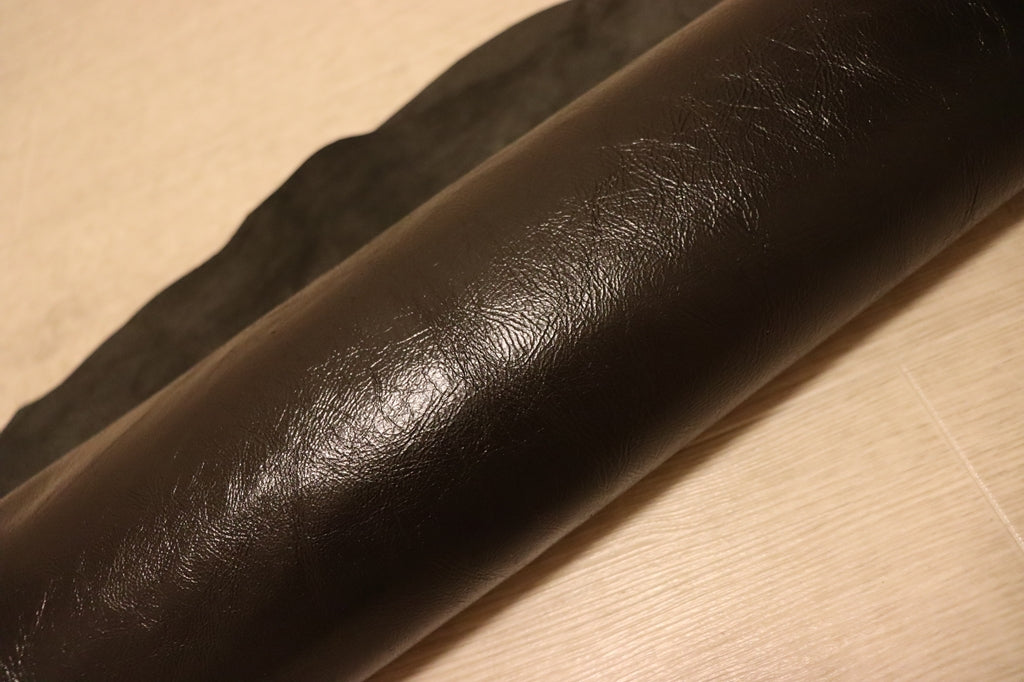 ds28円！[ダークブラウン]新入荷 イタリアンレザー ヤギ革 クロム革 カゼイン仕上げ 62ds