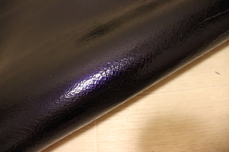 ds28円！[パープル]新入荷 イタリアンレザー ヤギ革 クロム革 クラッキング加工 フィルム貼り 63ds