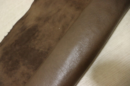 ds28円！[チョコブラウン]新入荷 国産 ひつじ革 クロム革 ナッパスムース 64ds