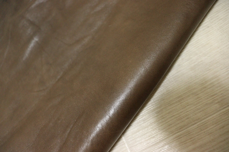 ds28円！[チョコブラウン]新入荷 国産 ひつじ革 クロム革 ナッパスムース 64ds