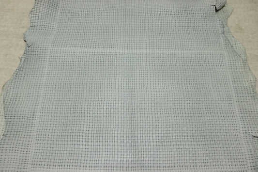 ds28円！[ライトグレー]新入荷 国産 ヤギ革 クロム革 メッシュ型押し 65ds