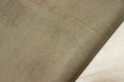 ds28円！[オリーブ]新入荷 インポートレザー 牛革 クロム革 吟すり加工 65ds