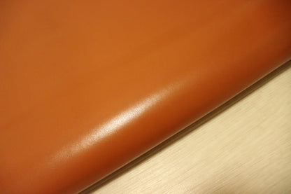 ds28円！[オレンジキャメル]新入荷 国産 ひつじ革 クロム革 スムース加工 70ds