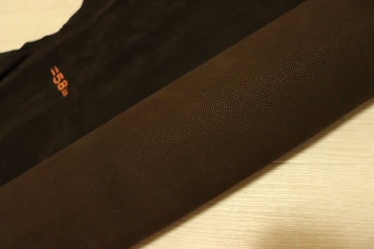 ds28円！[こげ茶]新入荷 インポートレザー ヤギ革 クロム革 吟すり加工 72ds
