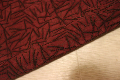 ds28円！[ワインレッド]新入荷 イタリアンレザー 牛革 クロム革 プリント加工 73ds