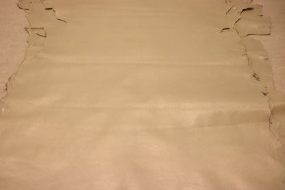 ds28円！[パールベージュ]新入荷 イタリアンレザー ヤギ革 クロム革 シボ型押し 77ds