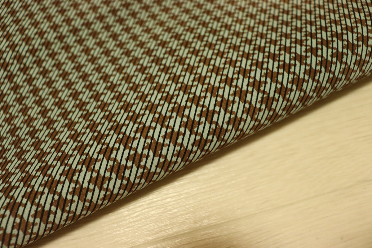 ds30円！[ライトブルー]新入荷 国産 豚革 クロム革 千鳥柄プリント 117ds