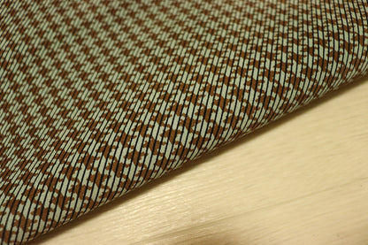 ds30円！[ライトブルー]新入荷 国産 豚革 クロム革 千鳥柄プリント 117ds