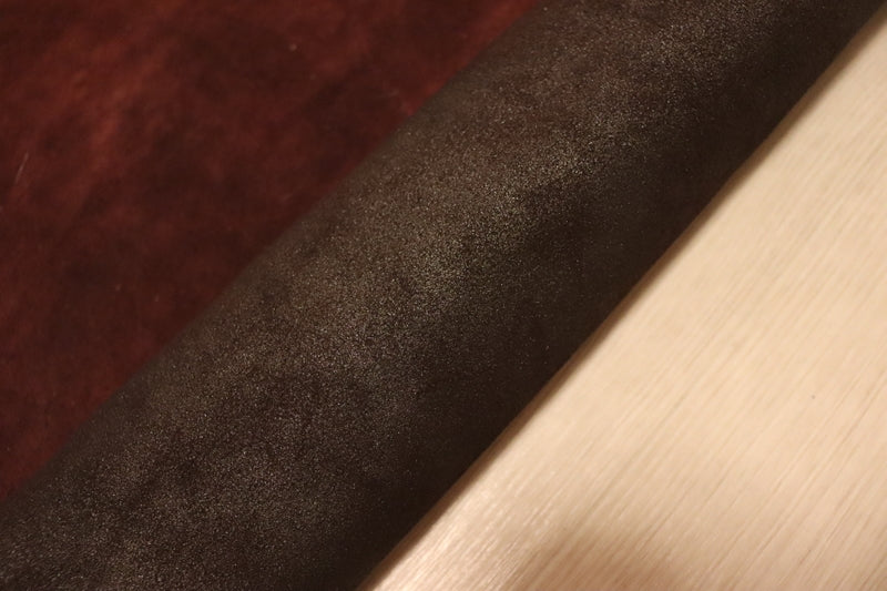 ds30円！[ボルドー]新入荷 イタリアンレザー 牛革 クロム革 ムラ染加工 ベロア 132ds