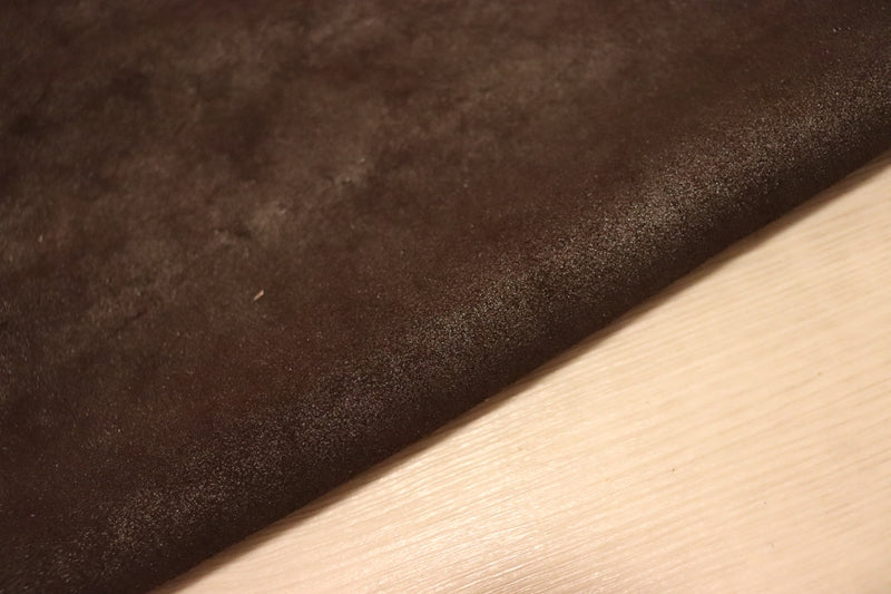 ds30円！[ボルドー]新入荷 イタリアンレザー 牛革 クロム革 ムラ染加工 ベロア 132ds